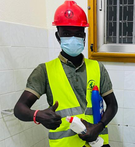 Bathroom cleaning with JMC COMPANY